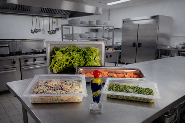 Tampa de silicone aplicada na cuba GN (placeholder)