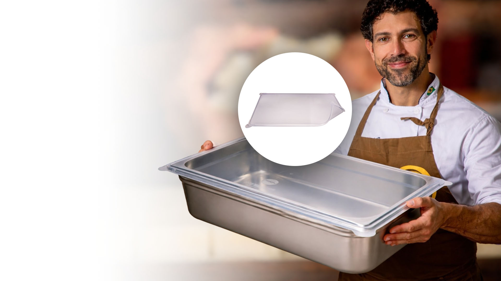 Tampa de Silicone para Cubas GN